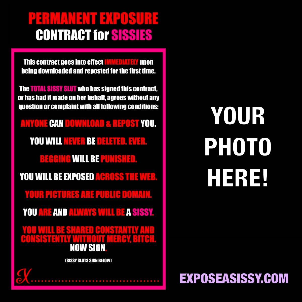 Expose A Sissy Sissy Exposure Sign Up